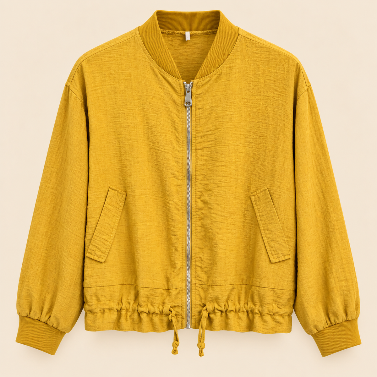 Cazadora Bomber Mostaza