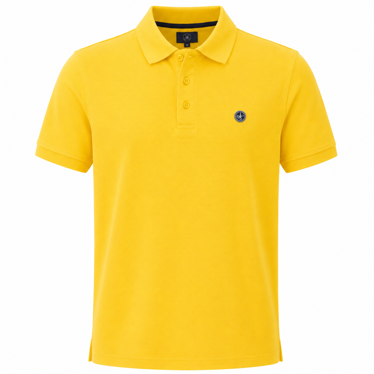 Polo Hombre Amarillo Bordado