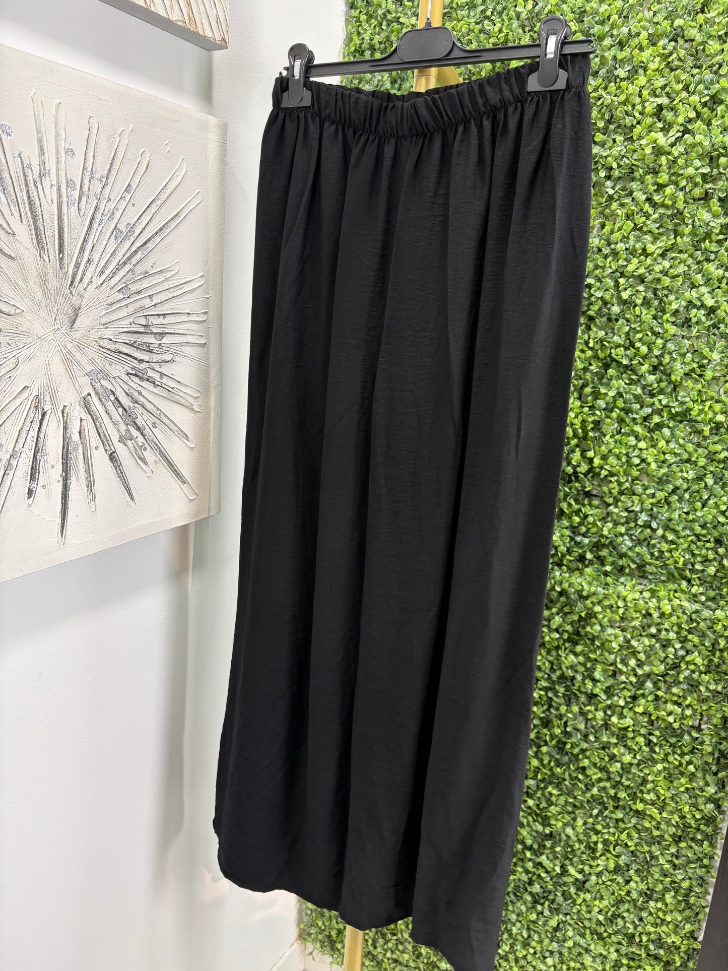 Conjunto blusa y pantalón María negro