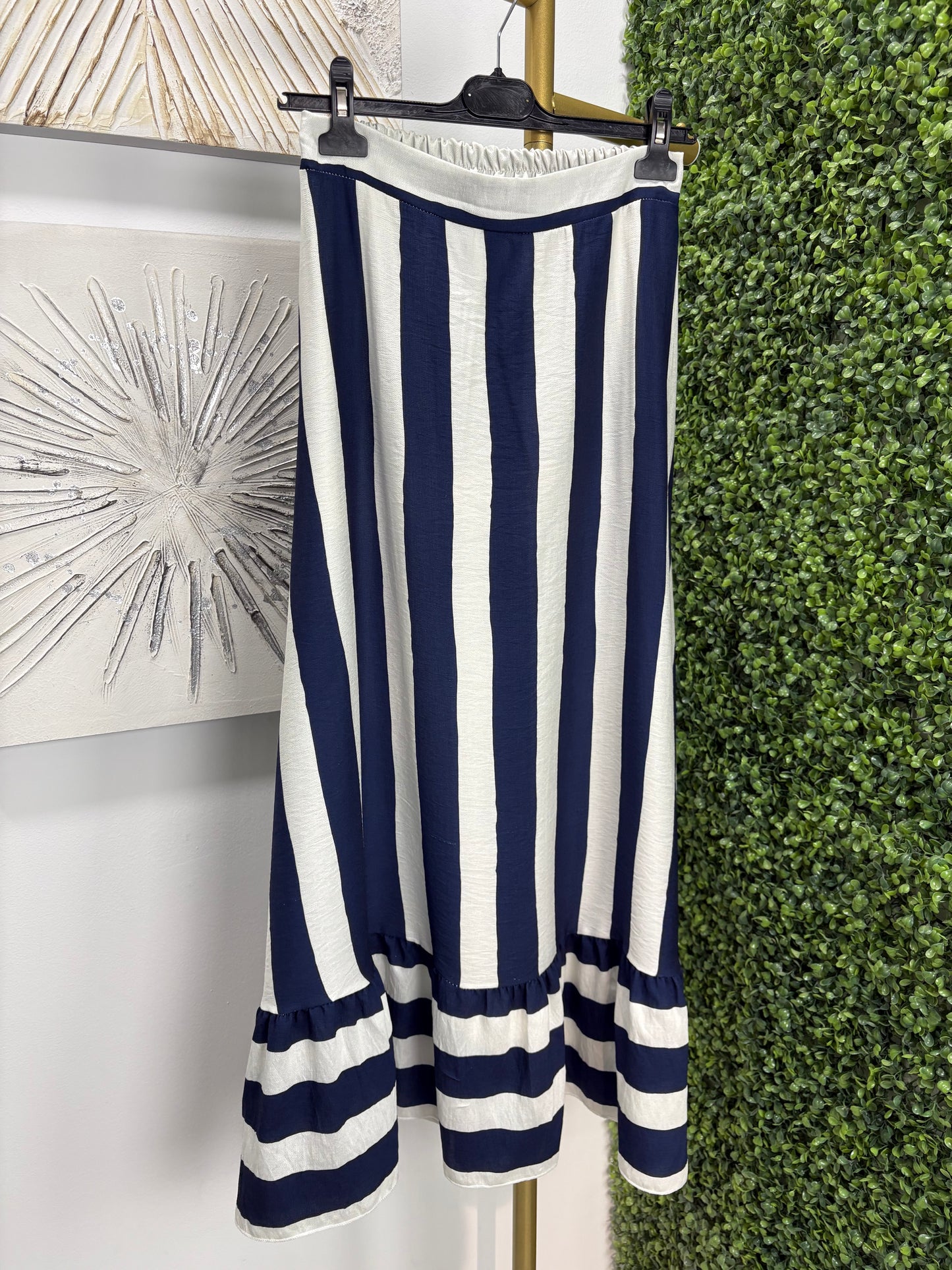 Conjunto top y falda Alma azul marino
