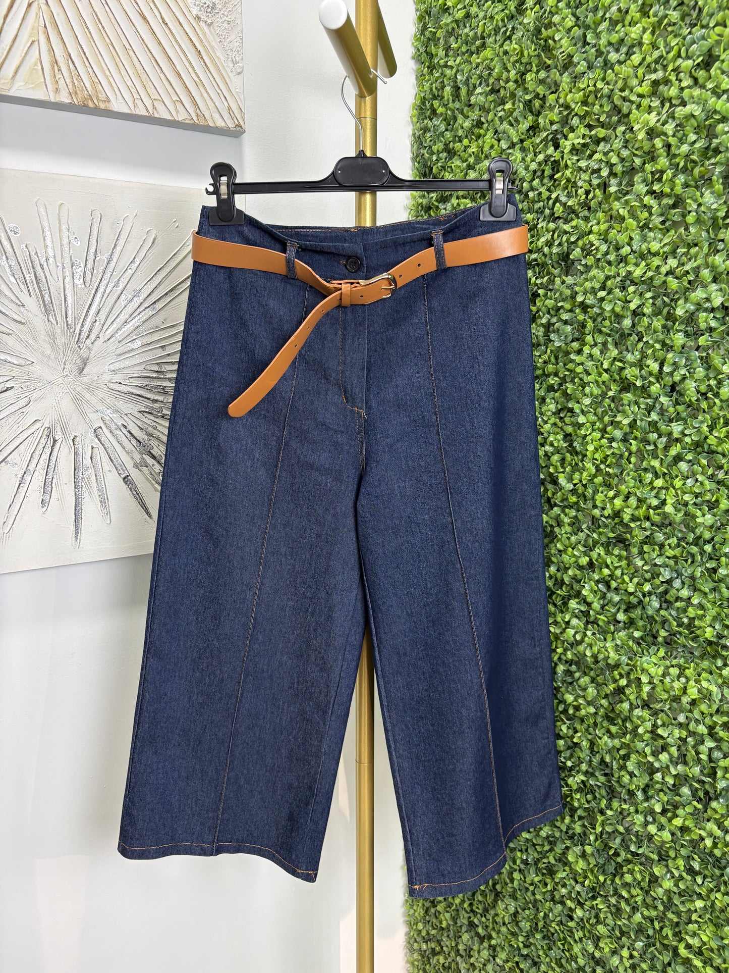 Pantalón vaquero pesquero azul oscuro