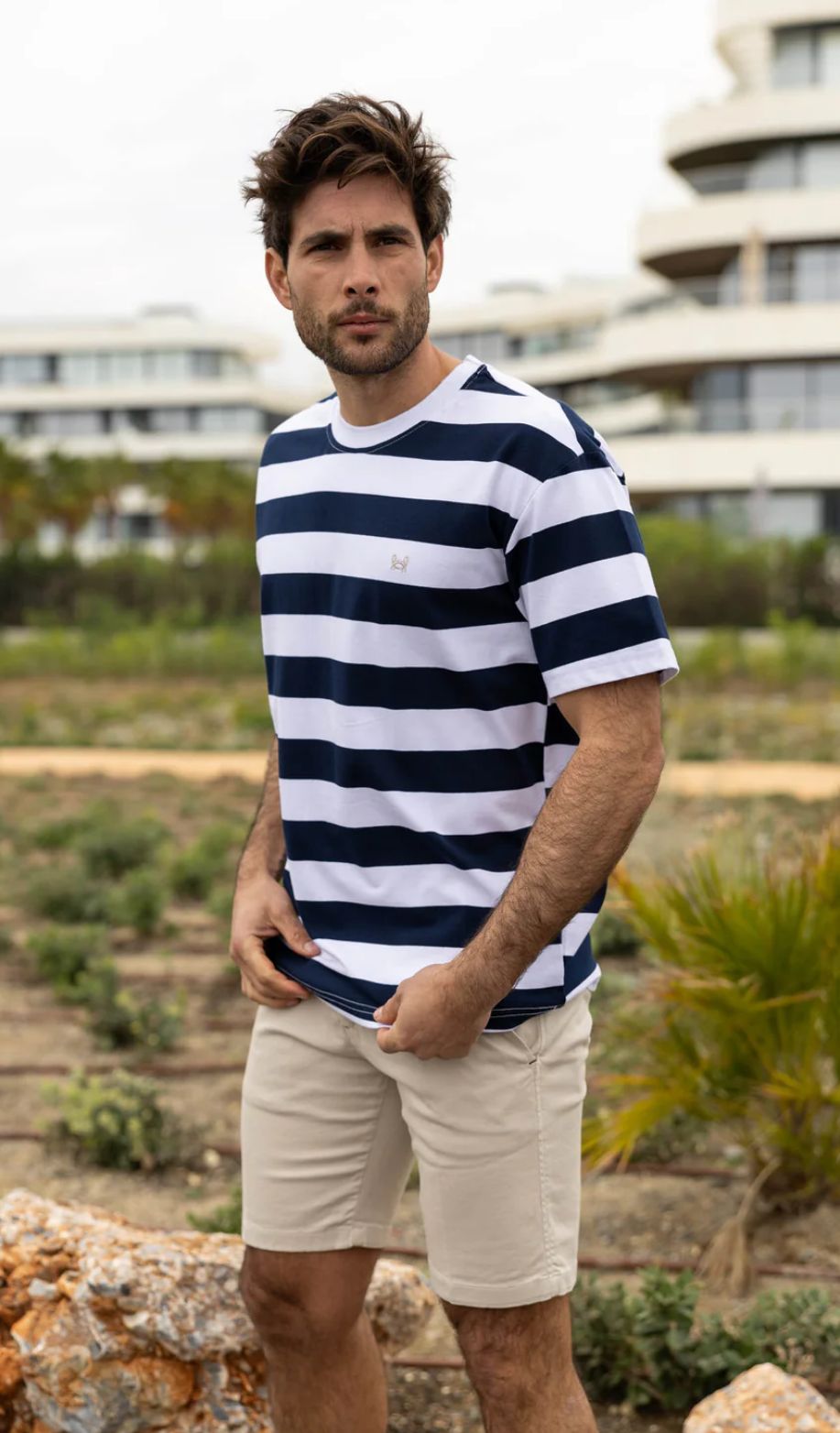 Camiseta hombre marinera navy marino Custi Mikelo