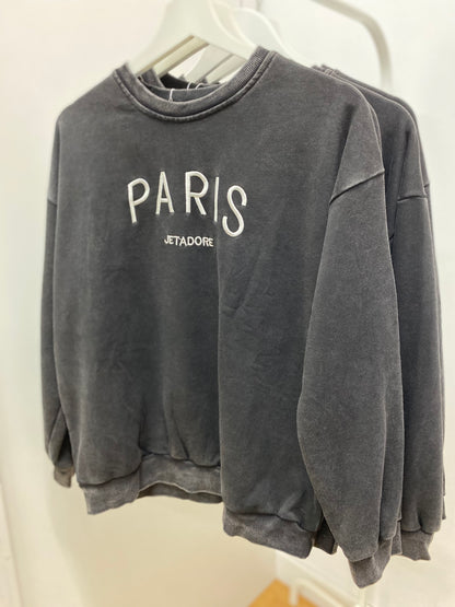 Sudadera Paris negra