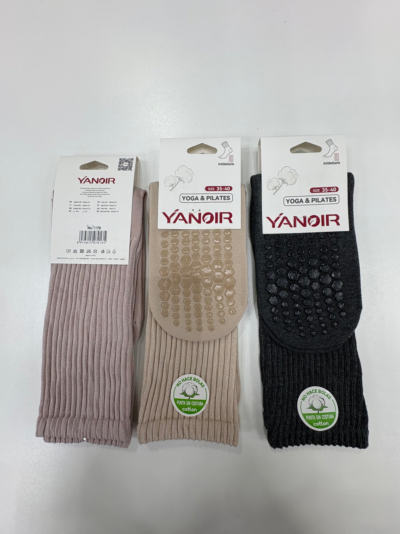 🧘‍♀️ Calcetines Yanoir Yoga & Pilates – Antideslizantes y cómodos 🧘‍♂️