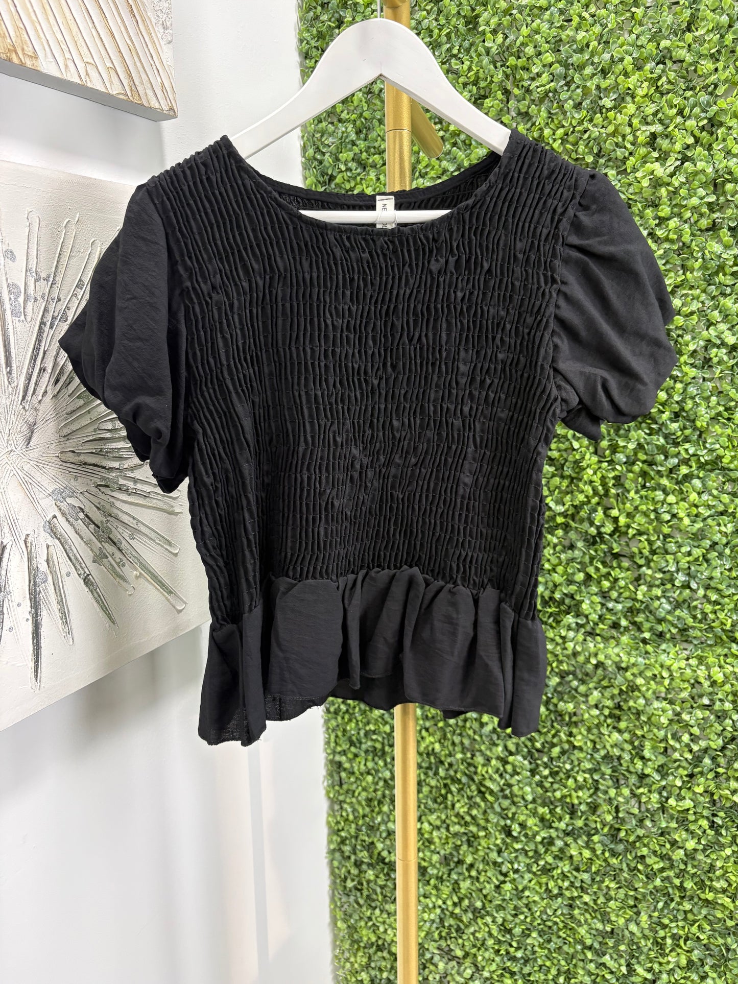 Conjunto blusa y pantalón María negro