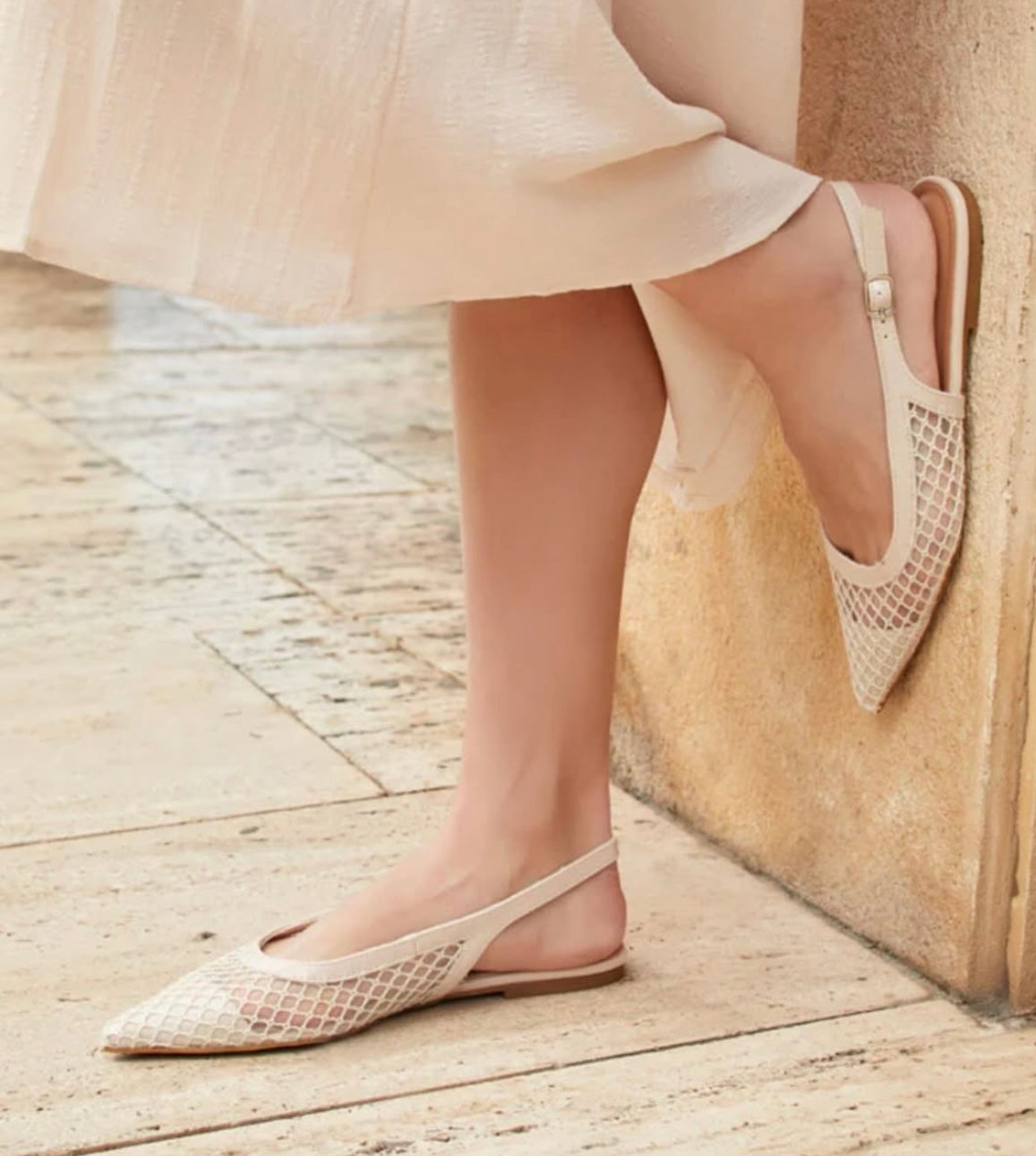 Zapato plano beig