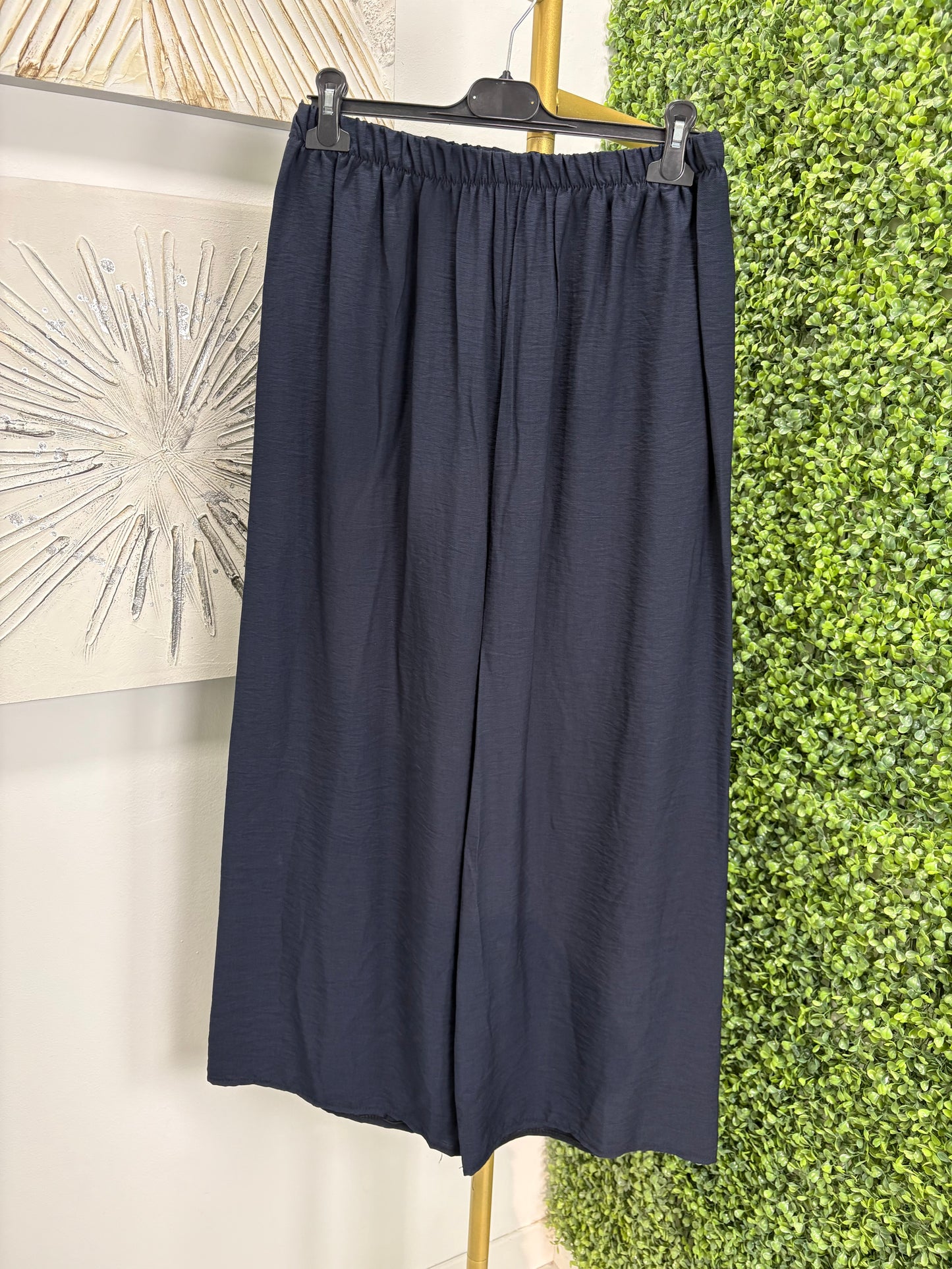 Conjunto blusa y pantalón María azul marino
