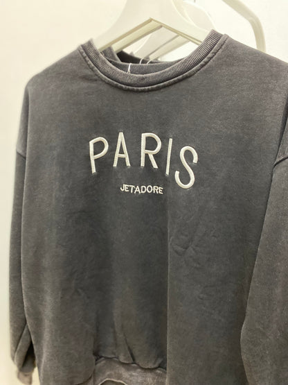 Sudadera Paris negra