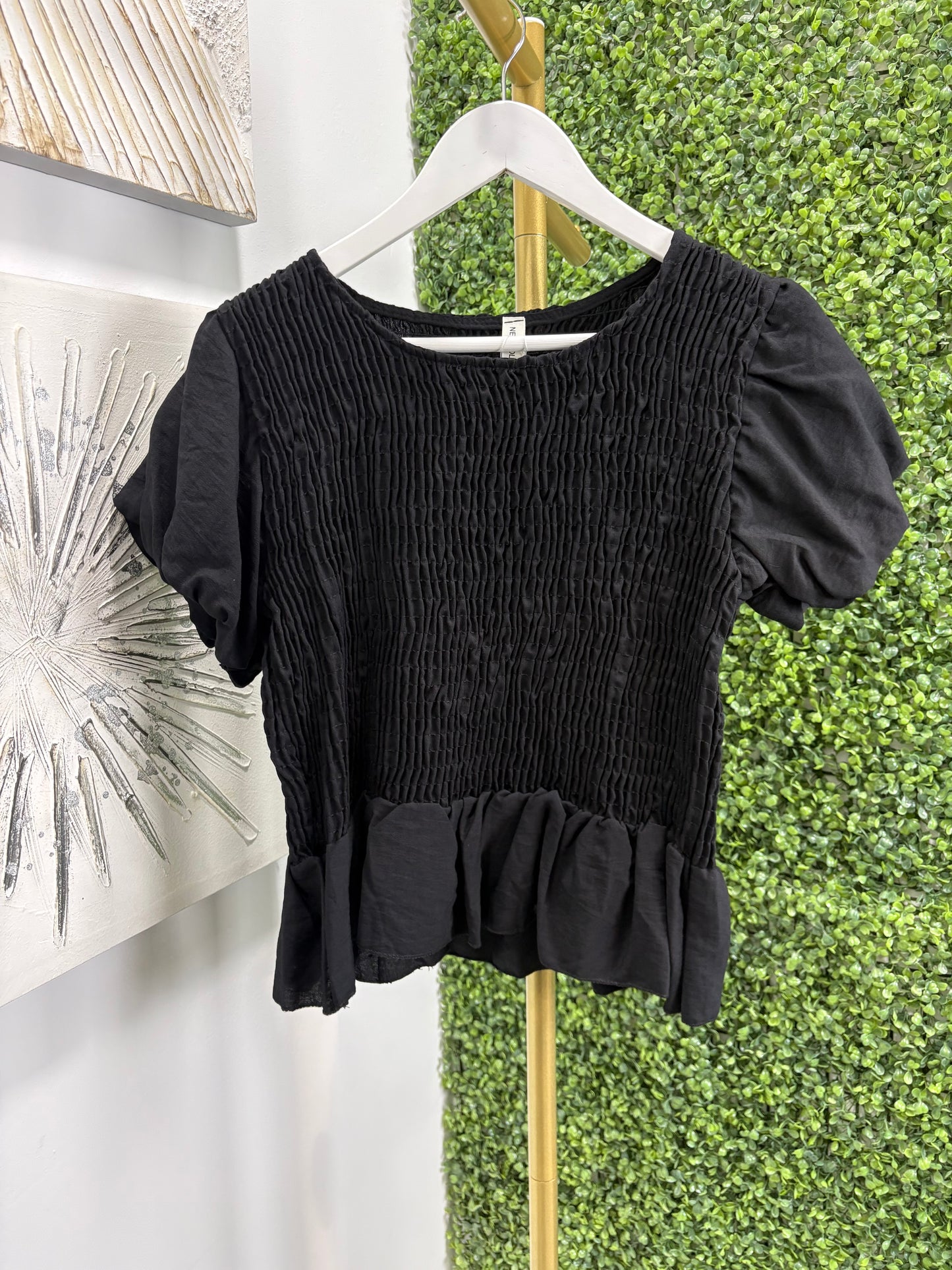 Conjunto blusa y pantalón María negro