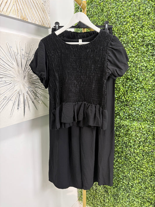 Conjunto blusa y pantalón María negro