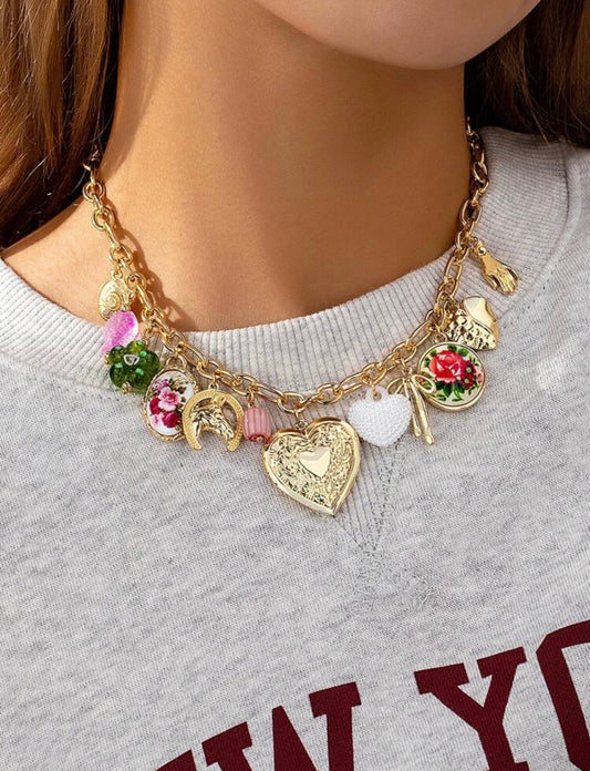 Collar playa rosa