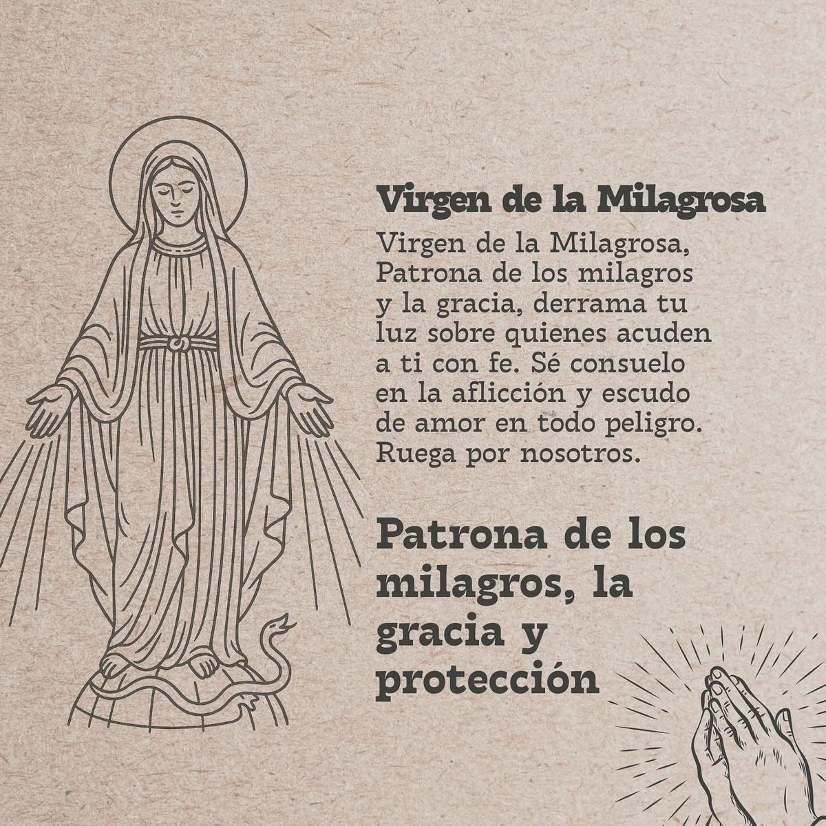 Medalla Virgen Milagrosa Trapío – Acero inoxidable dorado