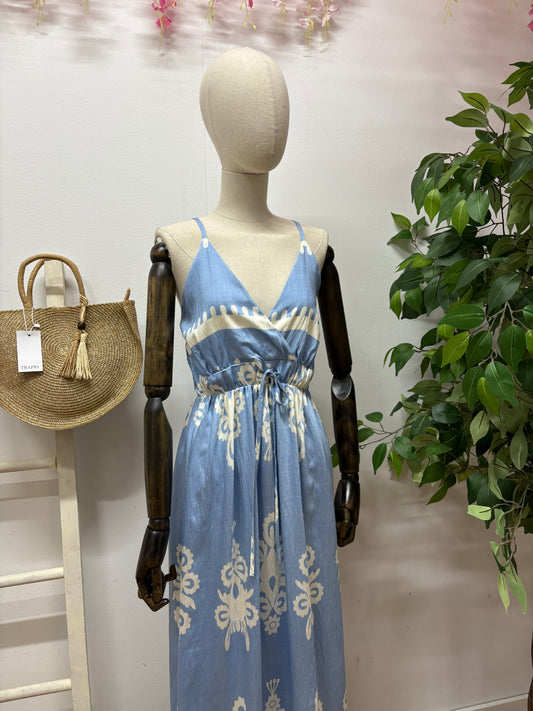 Vestido Dunia celeste