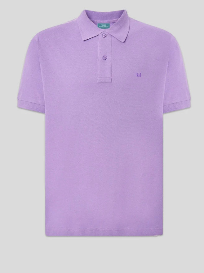 Polo básico Custi Mikelo lila 100% algodón polo hombre