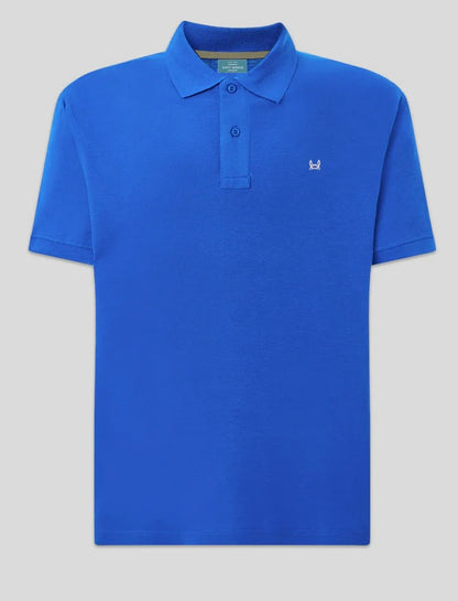 Polo básico Custi Mikelo azul tinta 100 % algodón polo hombre