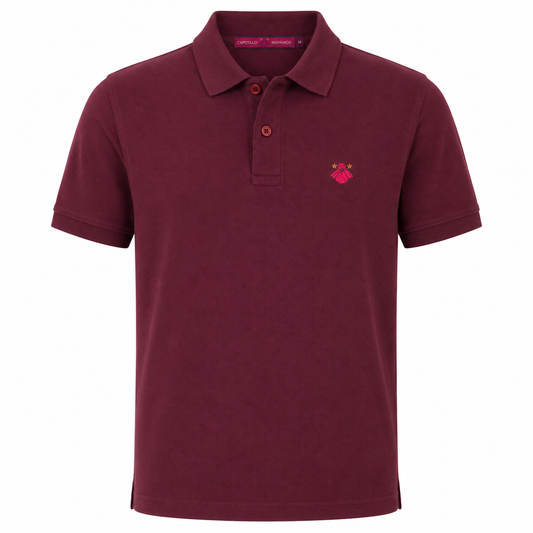 Polo Hombre Burdeos Bordado – Capotillo Hispánico