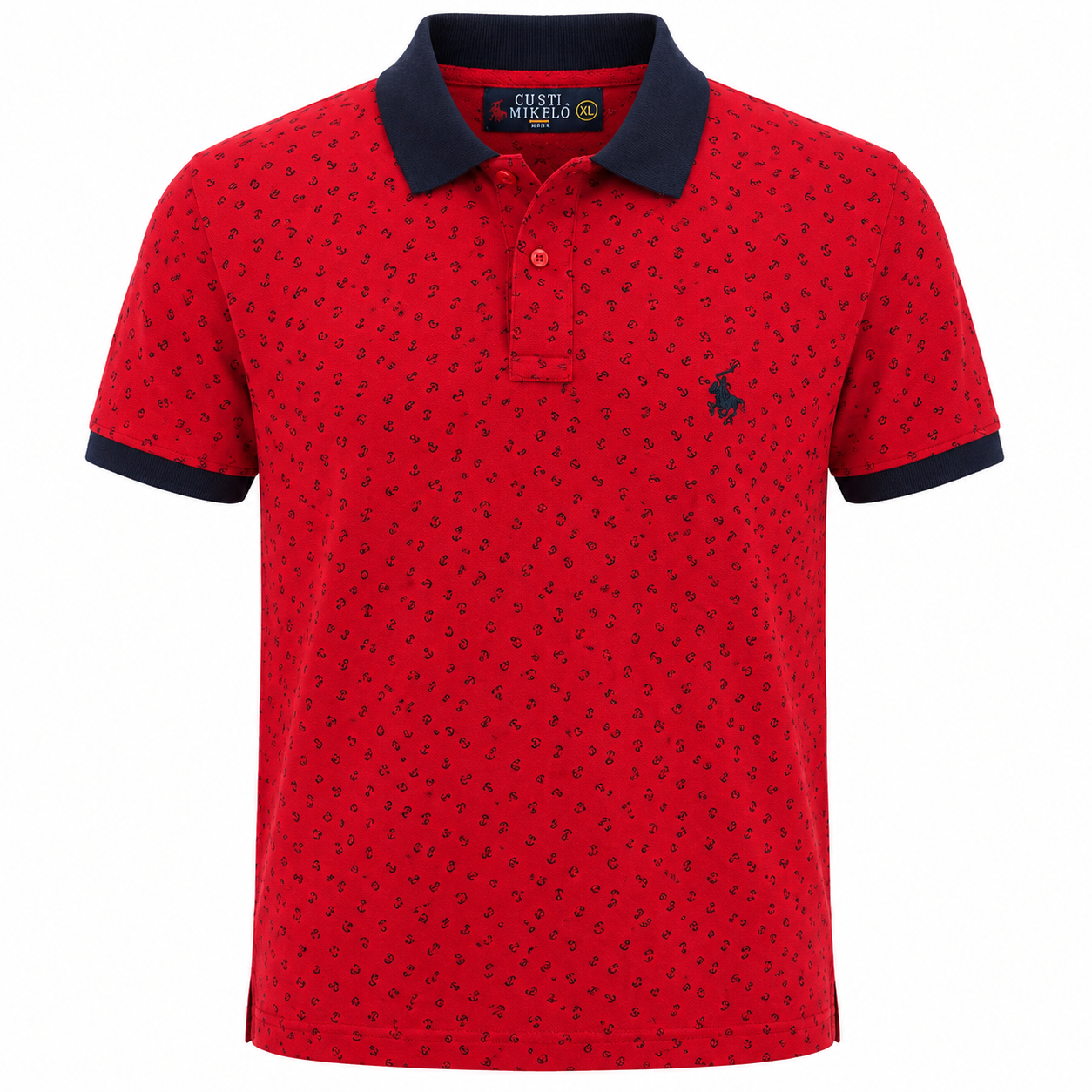 Polo Estampado Marino Custi Mikelo