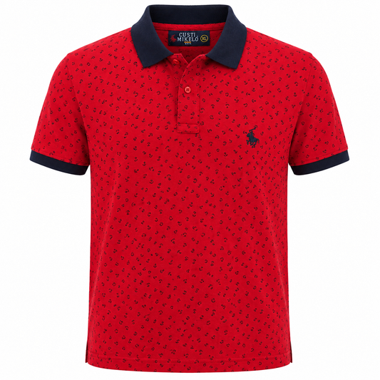 Polo Estampado Marino Custi Mikelo