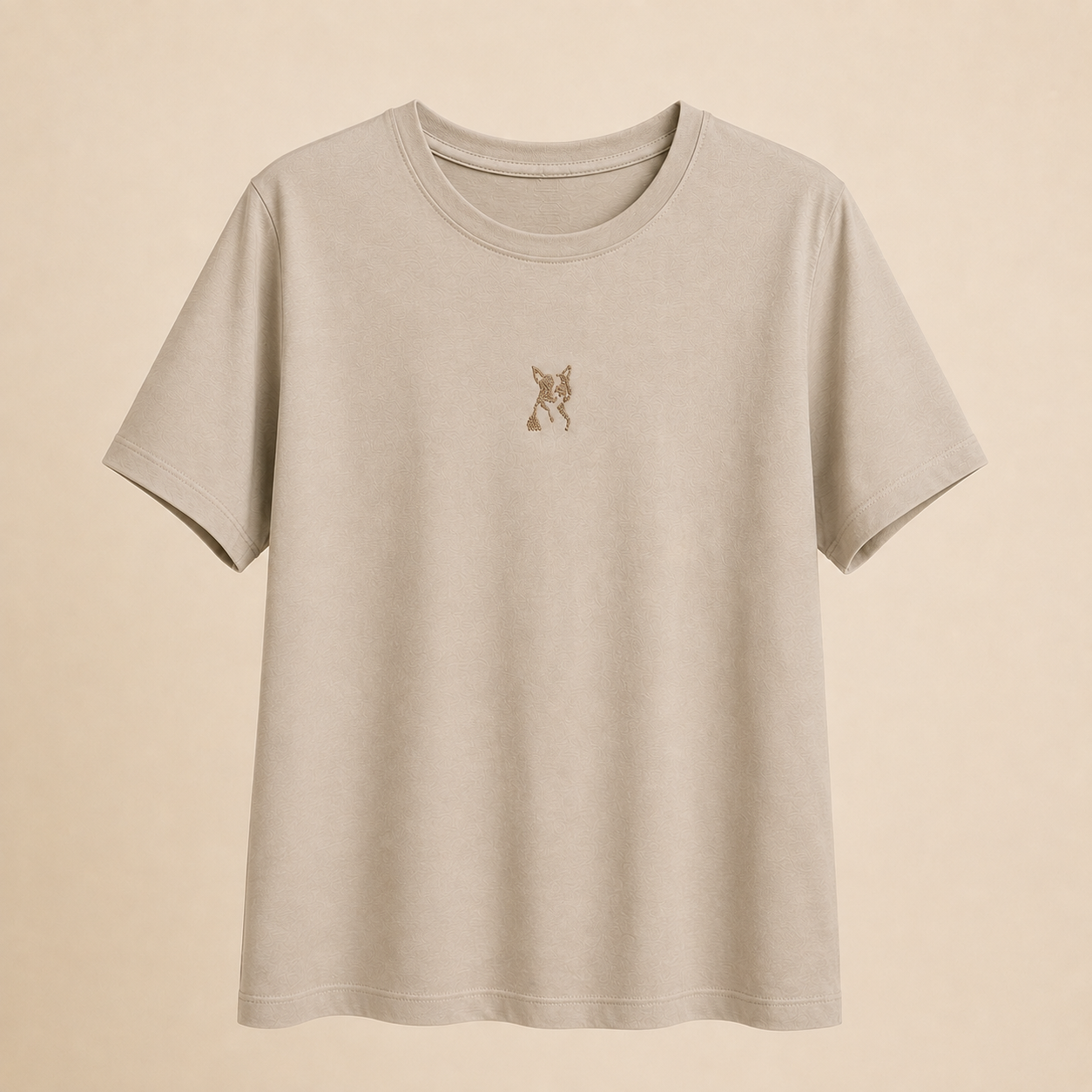 Camiseta verde con brillos perro – Trapio