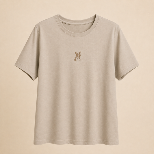 Camiseta verde con brillos perro – Trapio