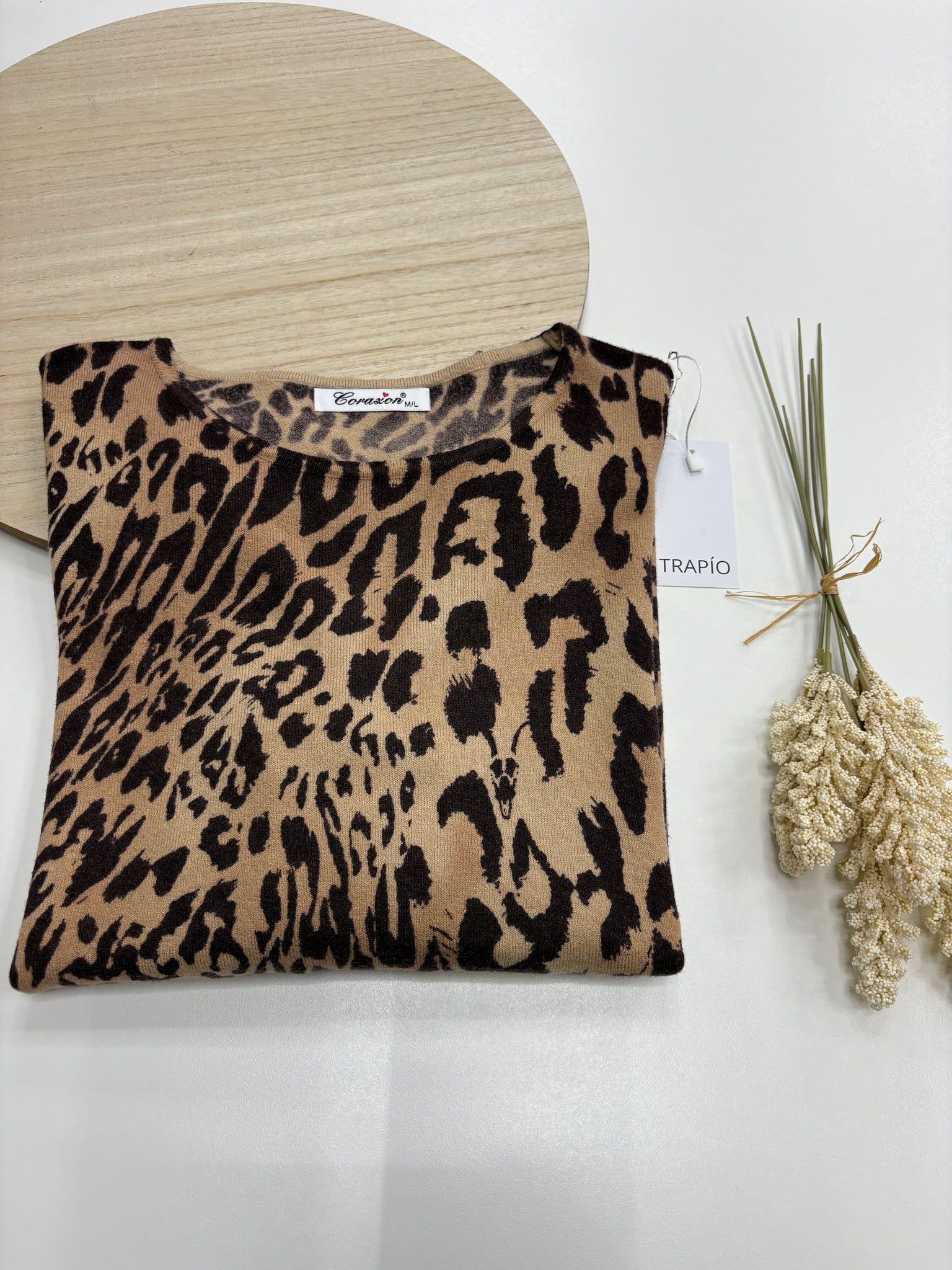 🐆 Jersey Animal Print “Sierra Chocolate” en tonos chocolate y arena – Trapío