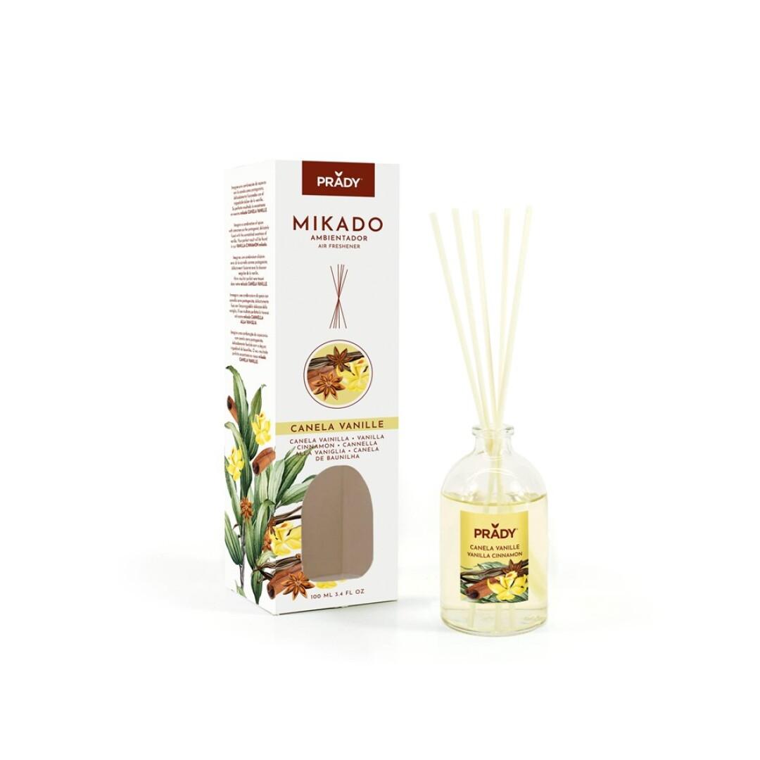 Ambientador Mikado Canela y Vainille Prady 100 ml.