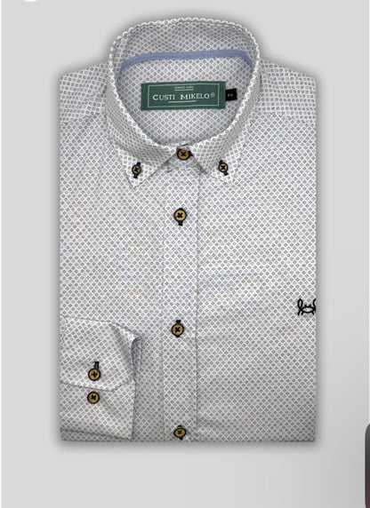 Camisa rombo celeste